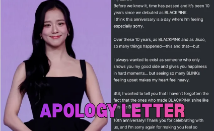 BLACKPINK’s Jisoo Issues Written Apology To Fans